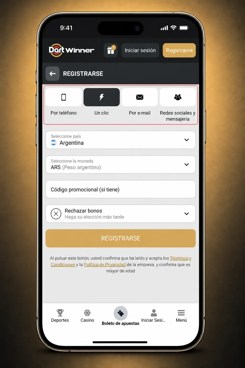 Pasos para registrarte en DartWinner: completá el formulario, verificá tu cuenta y cargá saldo en 5 simples pasos.