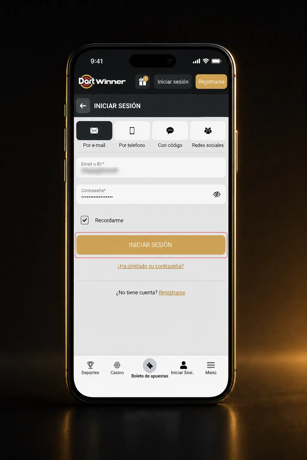 Captura de pantalla del panel de usuario de DartWinner mostrando los pasos para retirar dinero paso a paso.