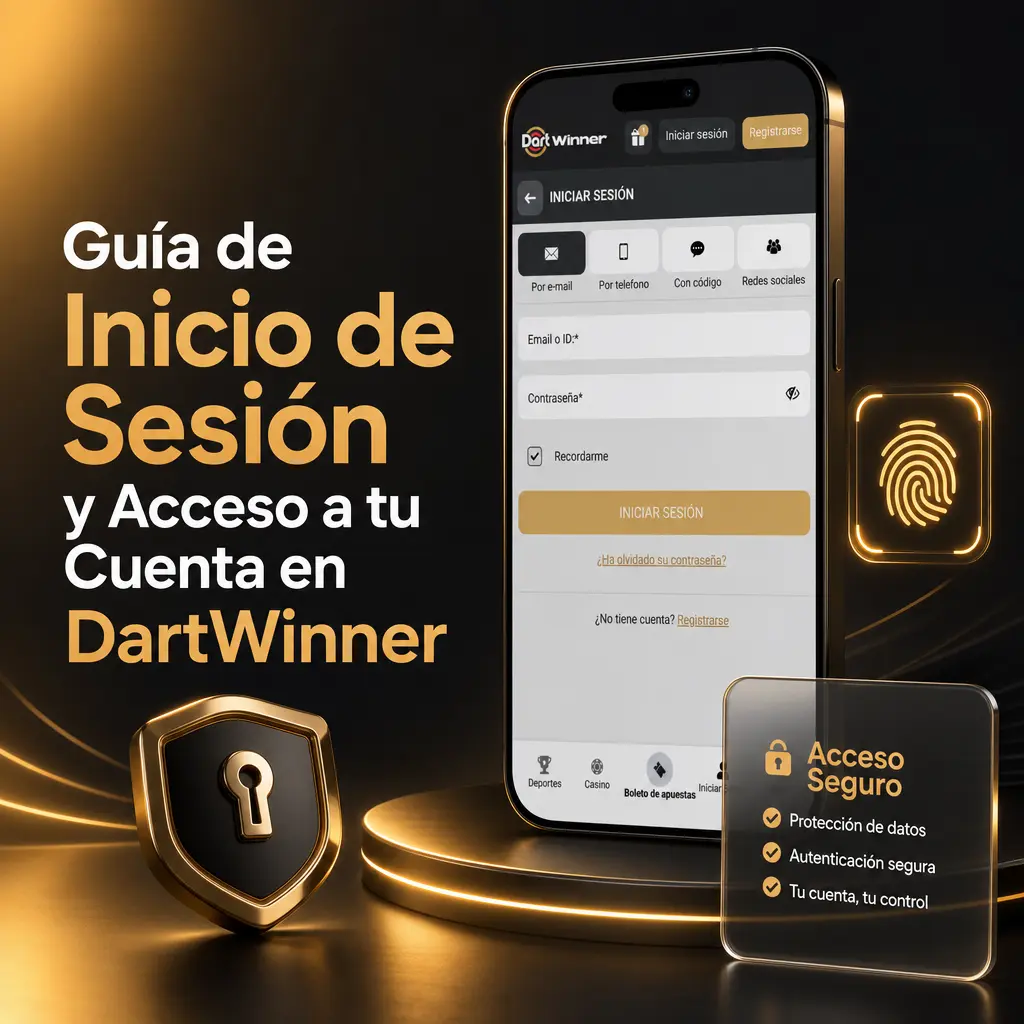 Guía paso a paso para iniciar sesión y acceder a tu cuenta en DartWinner desde escritorio o celular