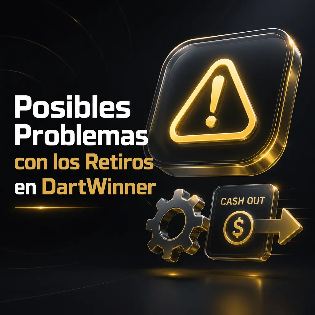 Problemas comunes al retirar en DartWinner: datos incompletos, KYC pendiente, montos fuera de límite y bonos sin rollover cumplido.