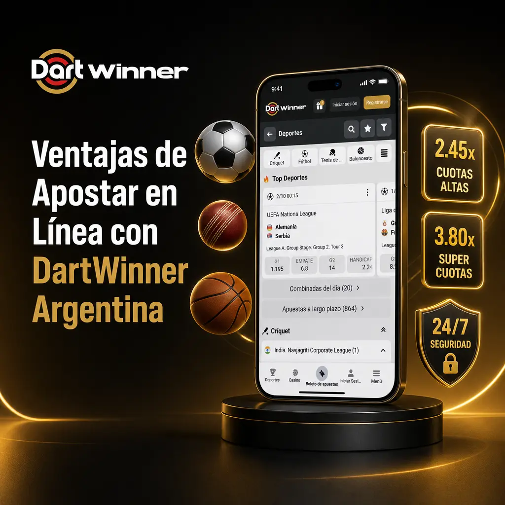 Ventajas de apostar en línea con DartWinner Argentina: cuotas competitivas, seguridad SSL y soporte en español 24/7